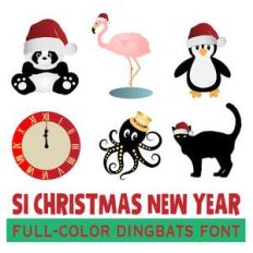 si christmas - new year dingbats font