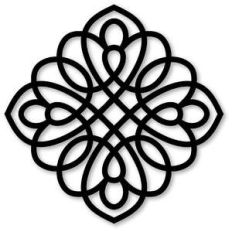 flourish loops medallion