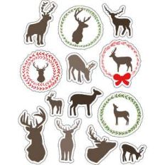 ml deer silhouettes stickers
