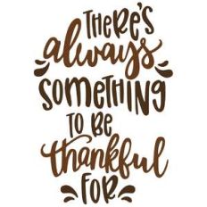 something to be thankful for