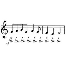 fa la la la sheet music