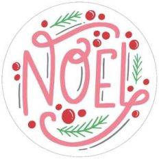 noel round frame