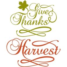 'give thanks' word group
