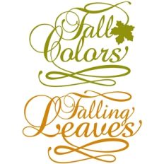 falling leaves