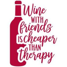 wine with friends