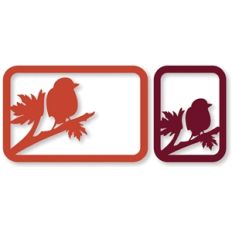 fall bird branch cards