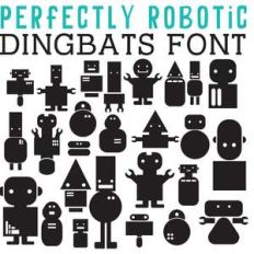 cg perfectly robotic dingbats