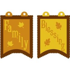 family and blessing pennants