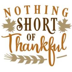 nothing short of thankful