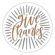 give thanks circle frame