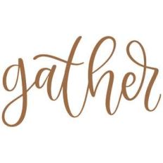 gather handlettered