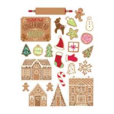 holiday cookbook gingerbread stickers