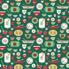 holiday dishes pattern
