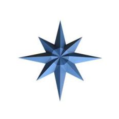 christmas octagonal star