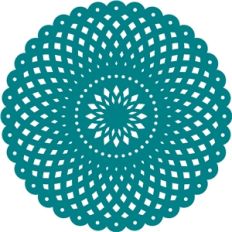 1-pc ornate doily
