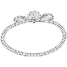 oval flourish frame sketch