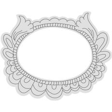 oval flourish frame sketch