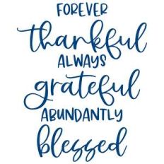 grateful thankful blessed