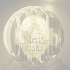 four layered pop up sphere merry christmas pro type a
