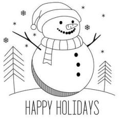 snowman sketch