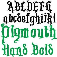 pn plymouth hand bold