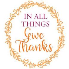 in all things give thanks