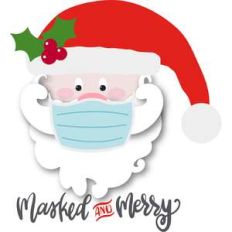 masked and merry santa