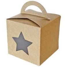 fold over box with star window