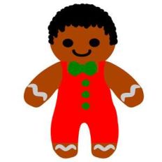 afro gingerbread boy