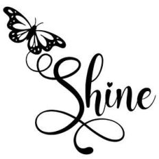 shine butterfly word