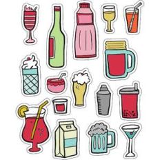 ml jars and bottles stickers