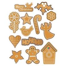 christmas gingerbread cookie stickers