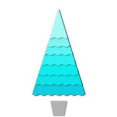 layered winter tree