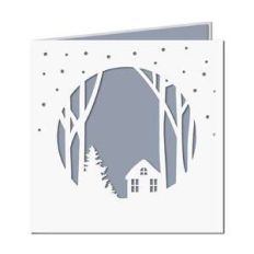 snow house card