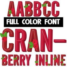 cranberry inline color font