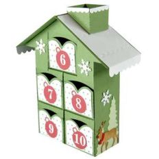 christmas advent village drawers 6-10 – forest rudolph