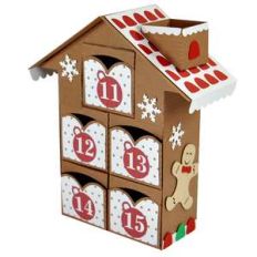 christmas advent village drawers 11-15 – gingerbread man