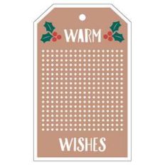 warm wishes tag for cross stitch