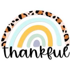 thankful leopard rainbow