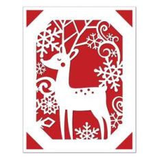 a2 insert card reindeer
