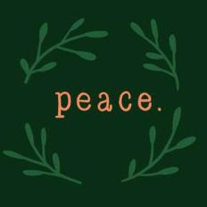 peace flat card