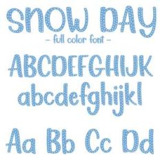 snow day font