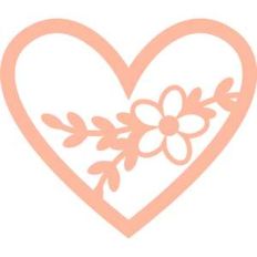 heart with flower