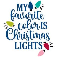 my favorite color is christmas lights