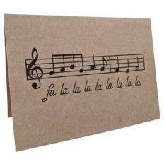fa la la music card