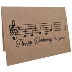 happy birthday to you music card
