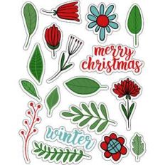 ml winter foilage stickers