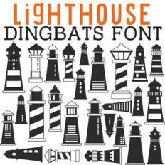 cg lighthouse dingbats