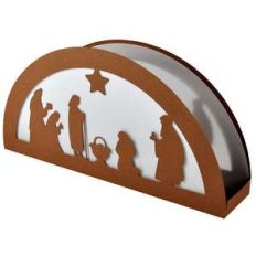 wisemen nativity rising moon lantern