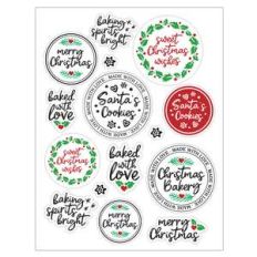 christmas baking sticker sheet template